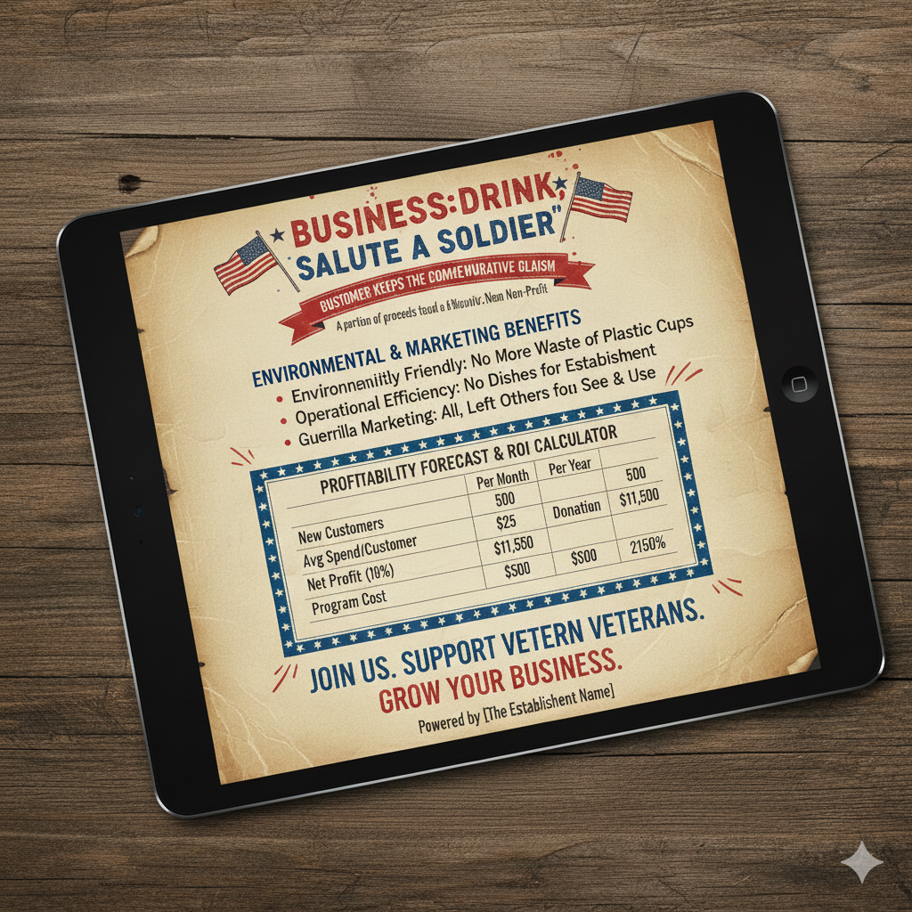 ROI presentation showing benefits for partner businesses